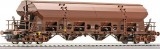 Swivel-roof 4-axle hopper car